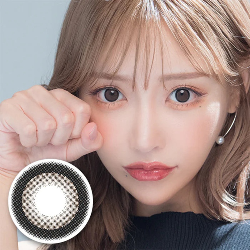 Flurry by Colors Contact Lenses Ring Dark Brown 0.00