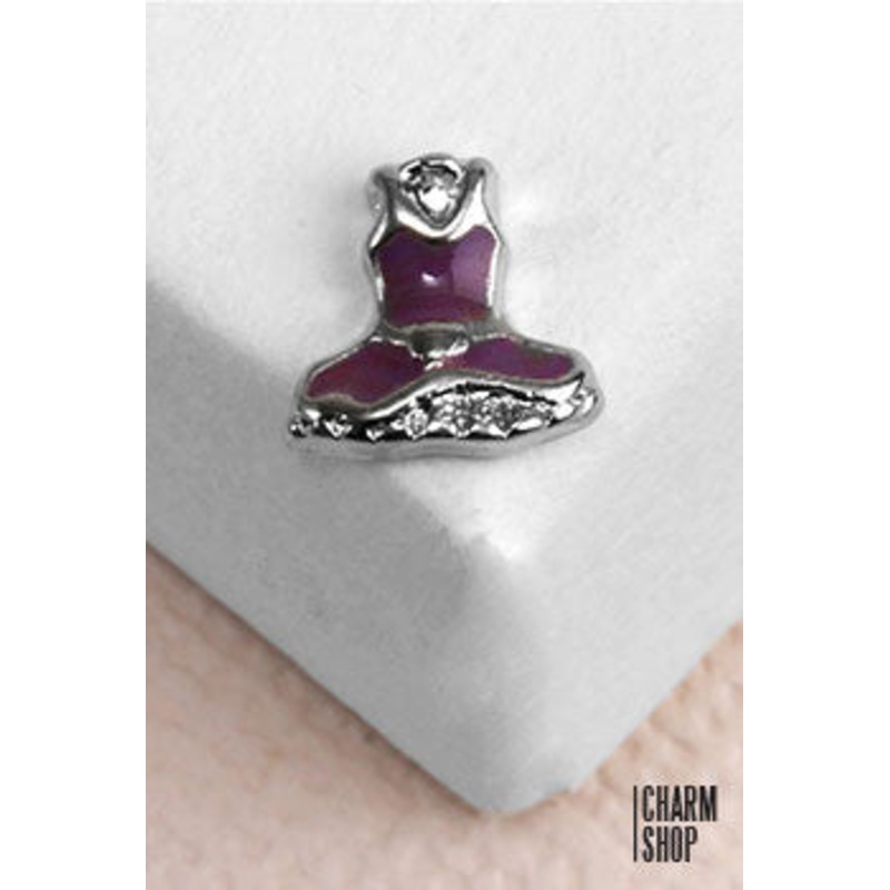 Little Purple Dress Locket Charm