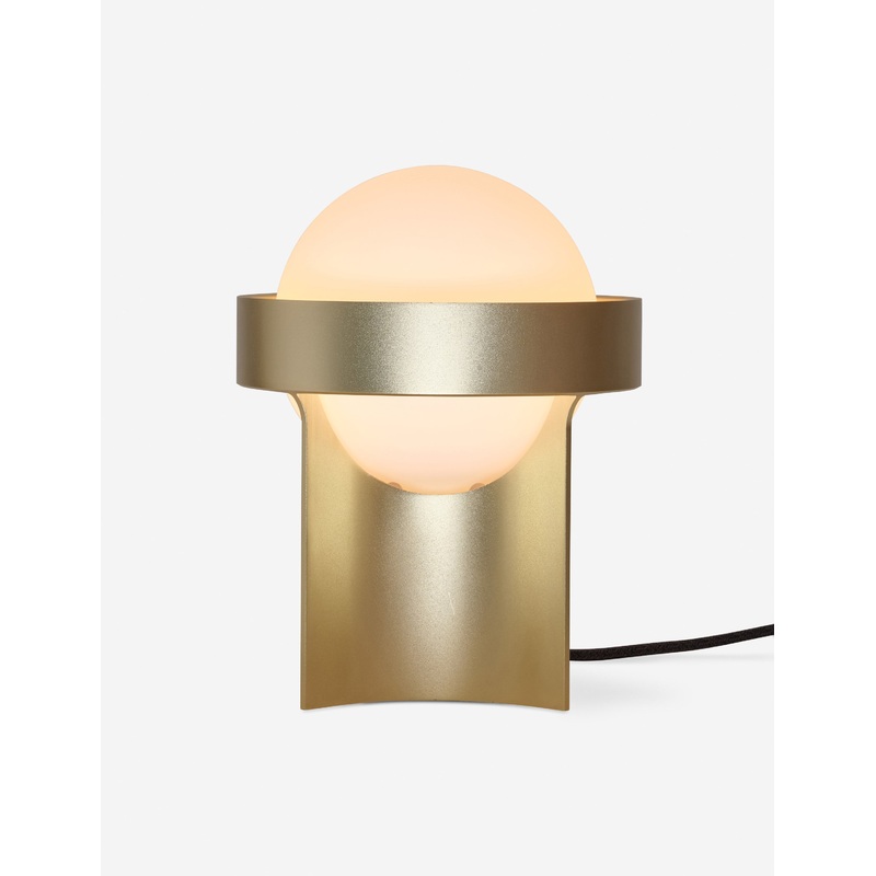 Loop Table Lamp with Sphere IV by Tala Brass