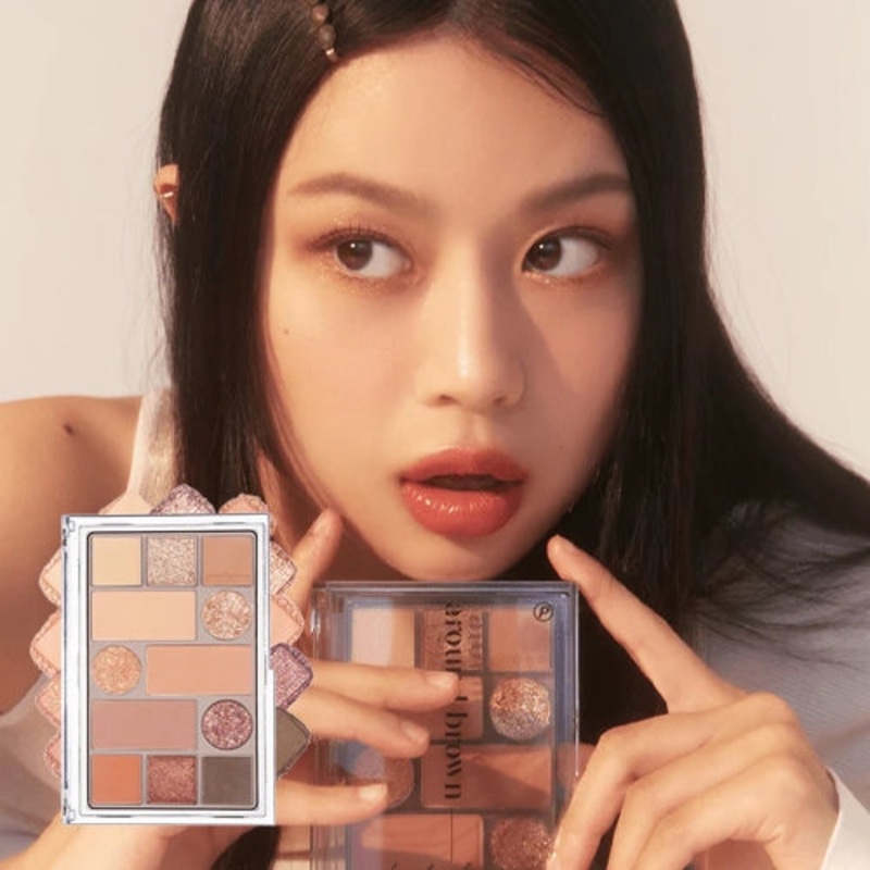 [Peripera] All Take Mood Technique Palette (3 colors) 01 AROUND BROWN