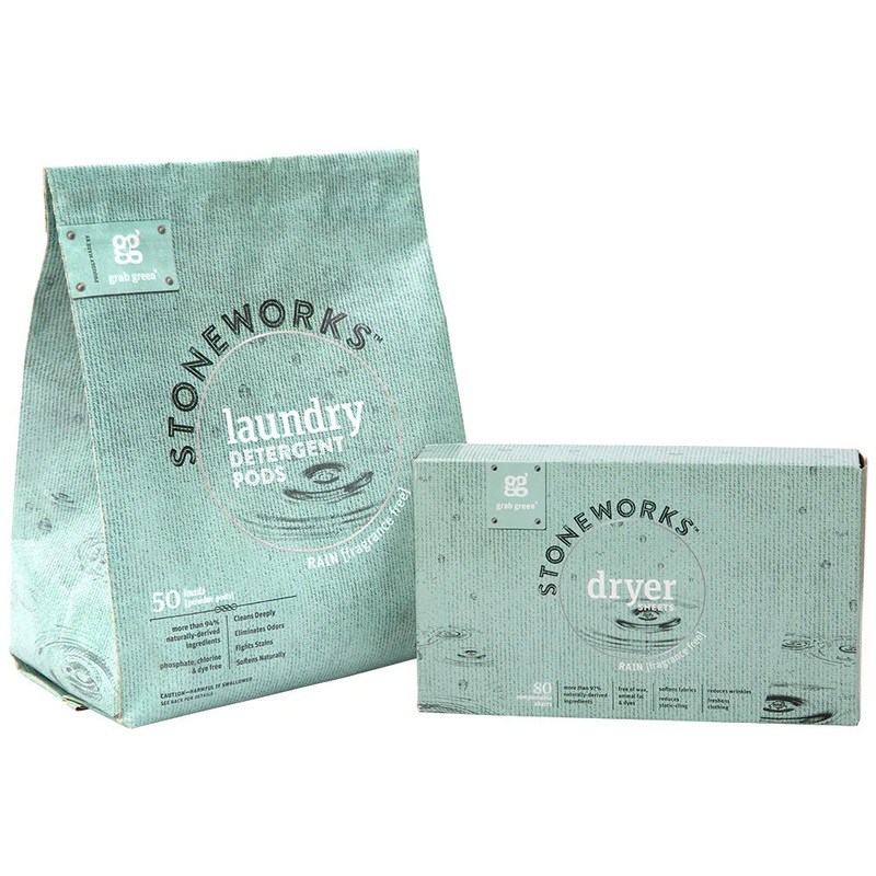 Stoneworks Laundry Pods and Dryer Sheet Kit – Rain (Subscription)