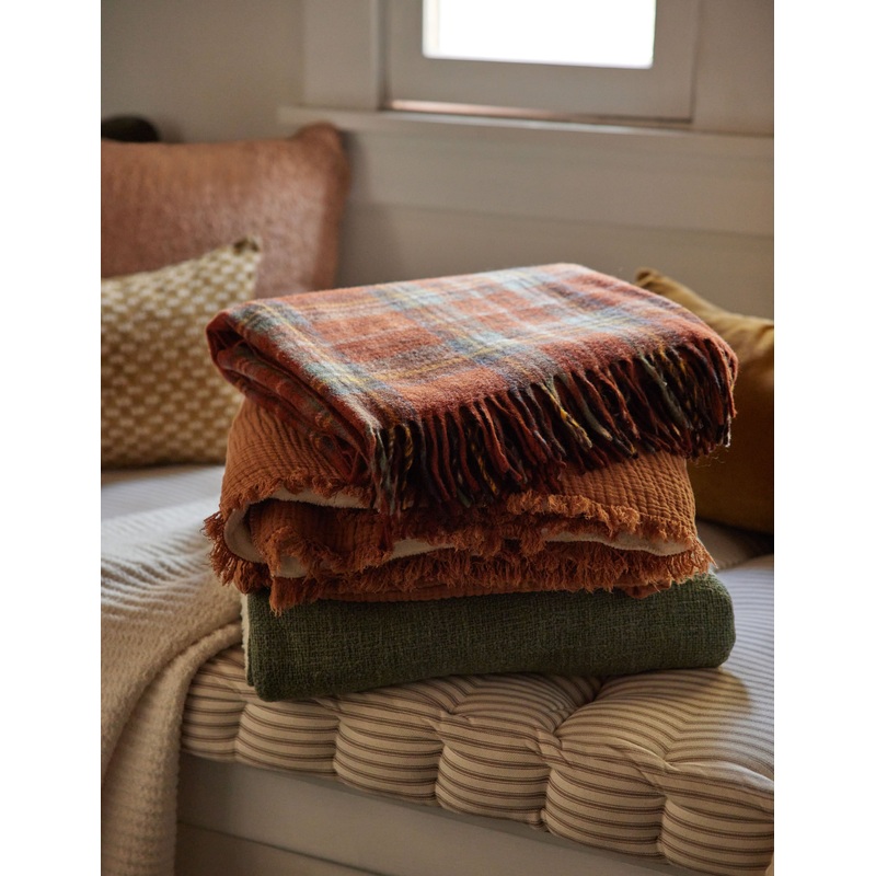 Recycled Wool Throw by TBCo Jacob Tartan