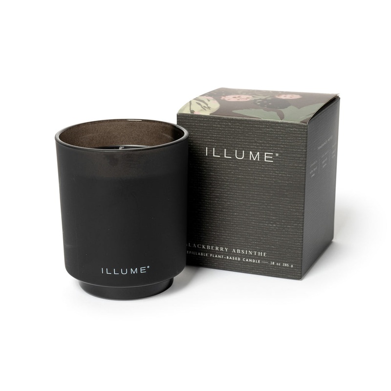Illume Boxed Glass Candle 10 oz / 285 g – Blackberry Absinthe