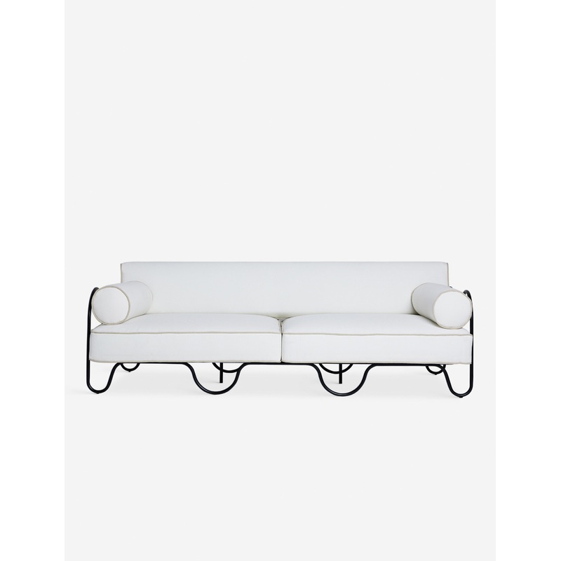 Peggy Outdoor Sofa by Sarah Sherman Samuel Ivory