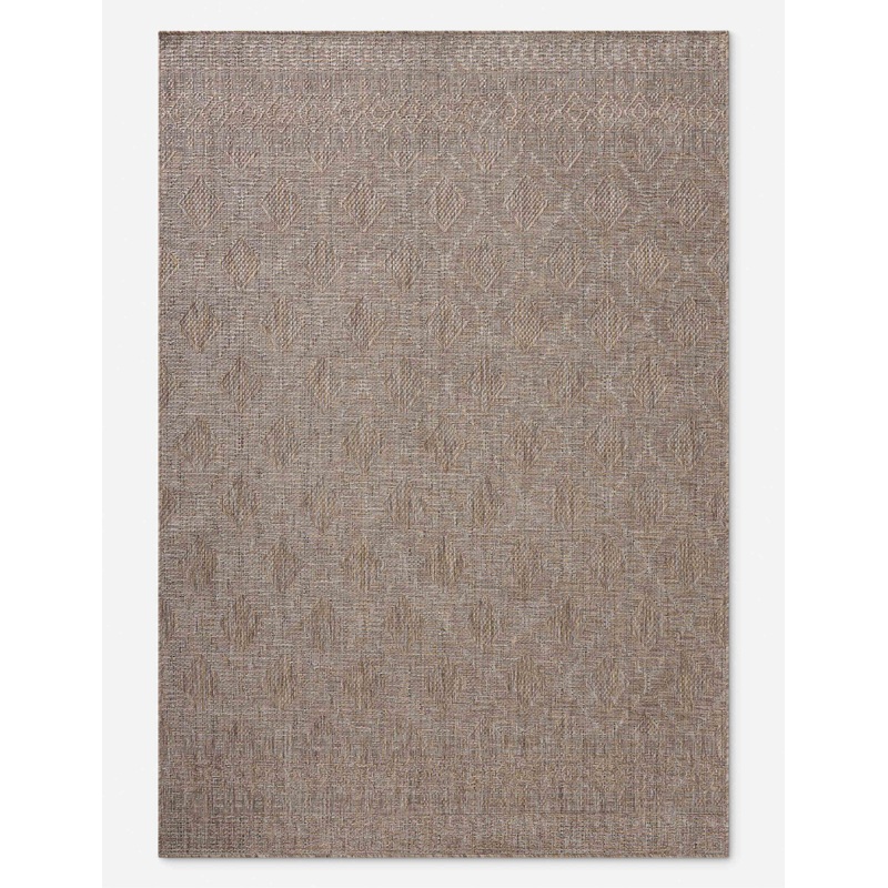Topanga II Indoor / Outdoor Rug by Amber Lewis x Loloi Natural and Mist 2’3″ x 3’9″