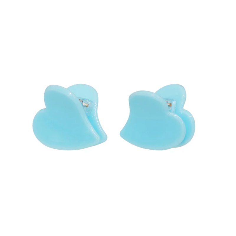 Baby Heart Clip Set Blue