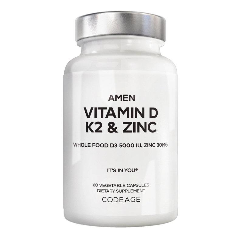 Amen Vitamin D, K2 & Zinc 60 count