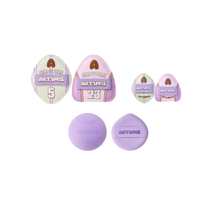 ART3M1S Tennis Series Powder Puff  NO.005+NO.023 2pcs