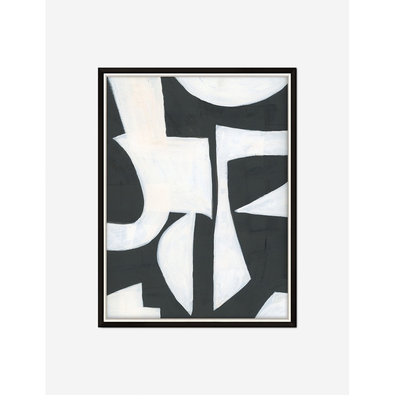Floro Wall Art by ZBC House Black + White 27″ x 35″