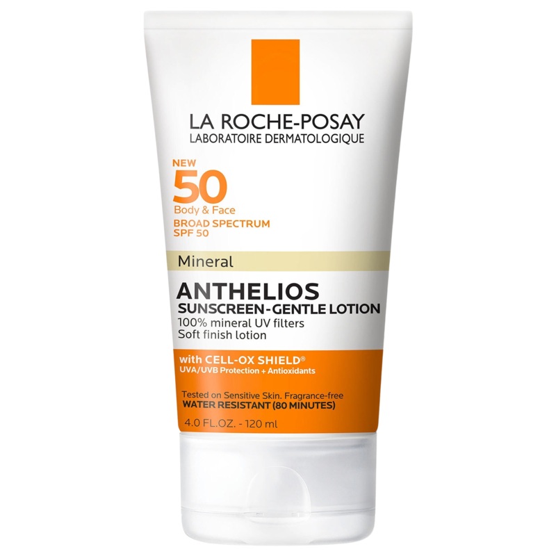 La Roche-Posay ANTHELIOS Mineral Sunscreen Gentle Lotion SPF 50 4 oz / 120 ml | Face & Body