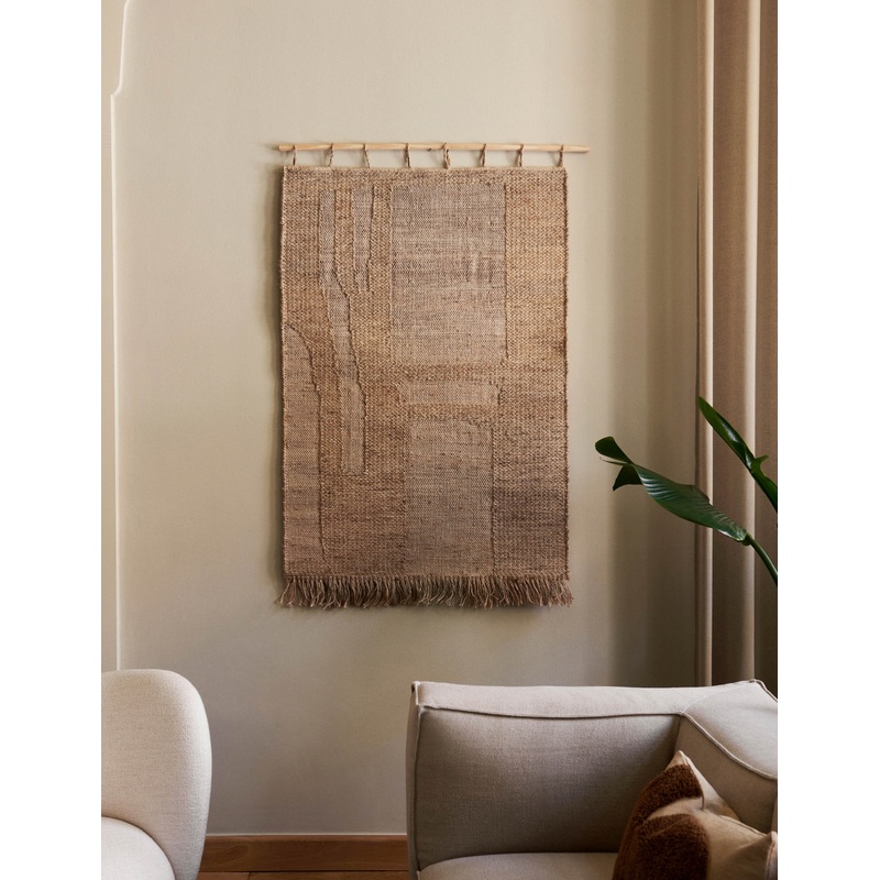 Harvest Textile Wall Art by Ferm Living Natural