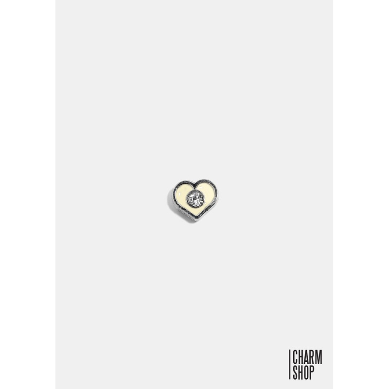 Heart Rhinestone Locket Charm