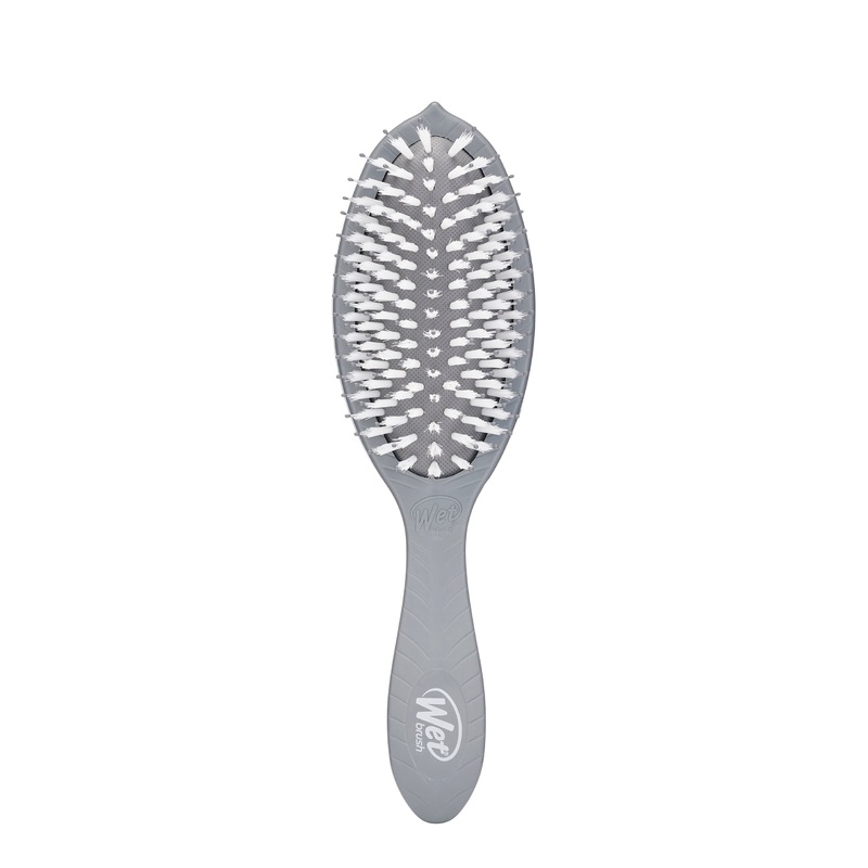 Wet Brush Go Green Treatment & Shine Hairbrush – Charcoal Infused / Grey