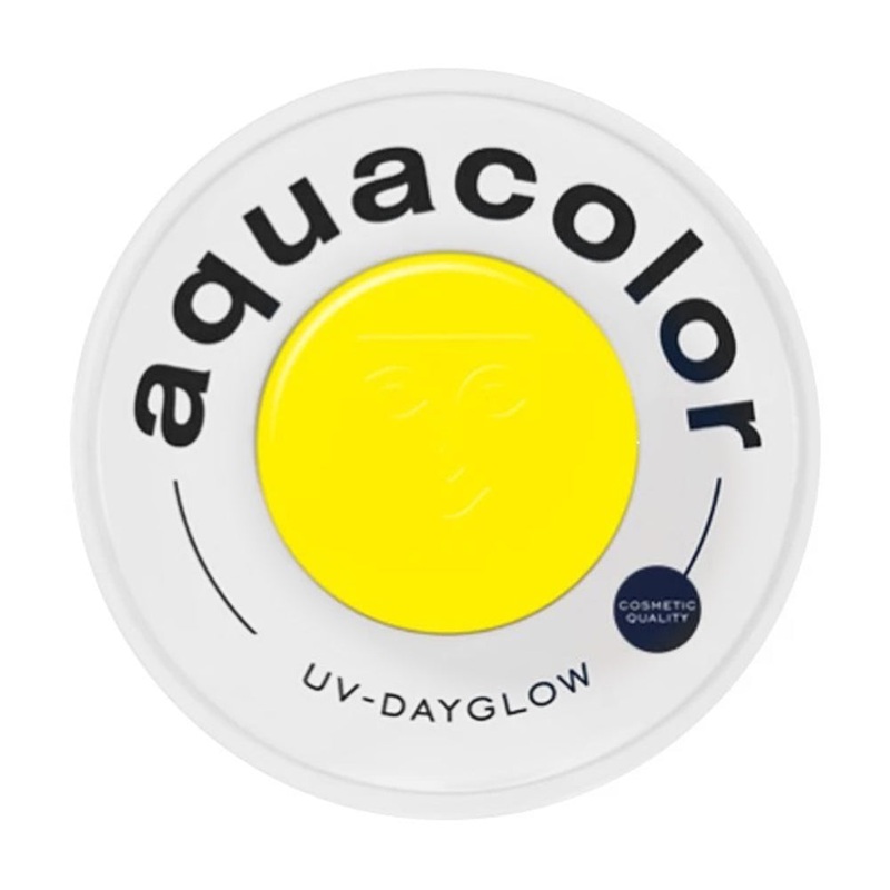 Kryolan Aquacolor Cosmetic Grade UV-Dayglow – Yellow 30 ml