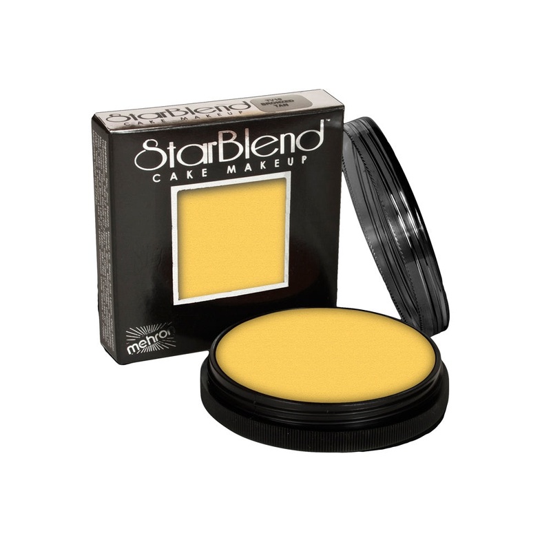 Mehron StarBlend Cake Makeup – Yellow (2 oz)