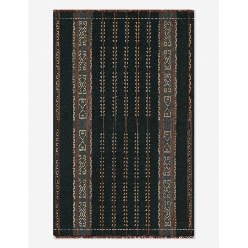 Noiret Handwoven Wool Rug Blue 2’3″ x 8′
