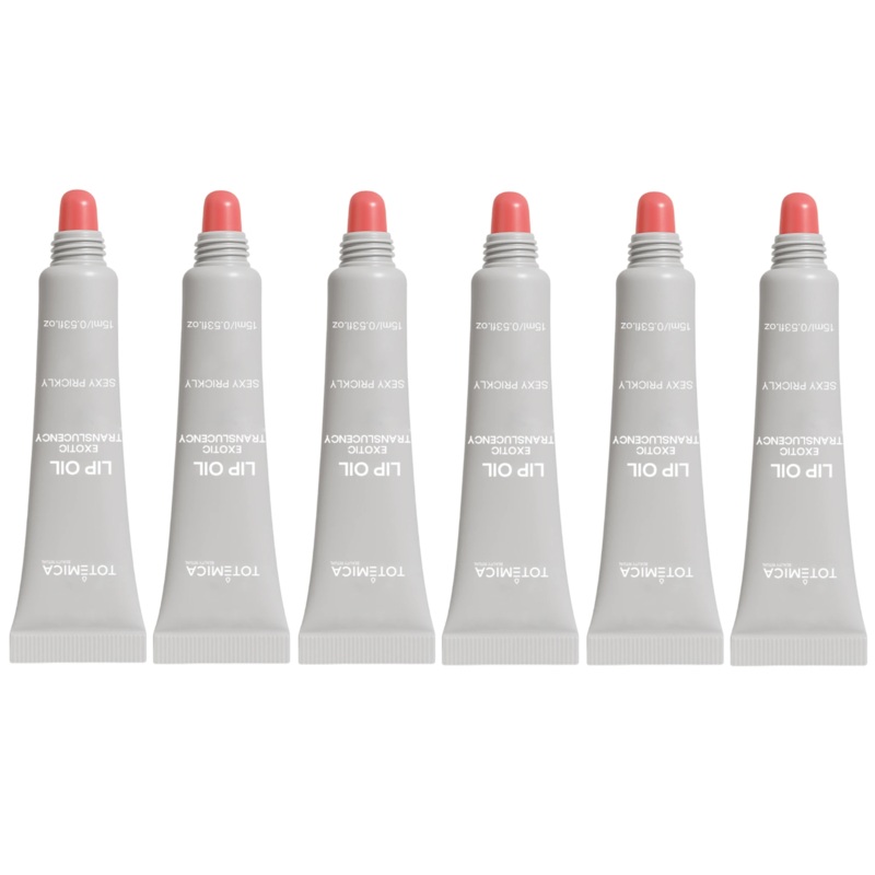 Totemica Lip Oil With Charm Exotic Translucency Sexy Prickly – Wholesale 6 Units (TBR24-L12C)