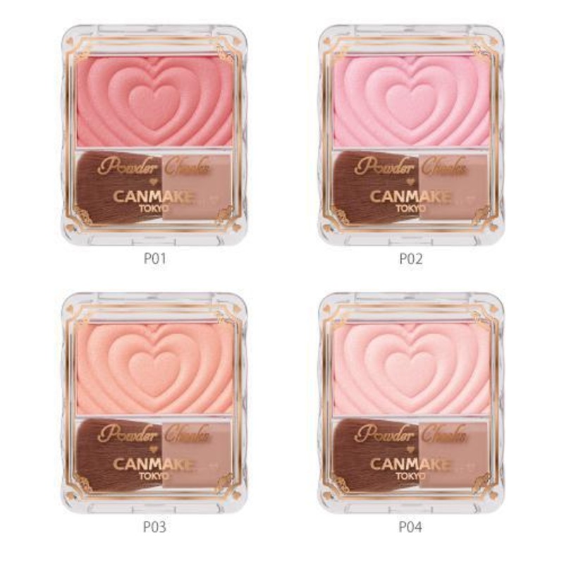 CANMAKE Powder Cheeks  1.8g P01Powerful Pink