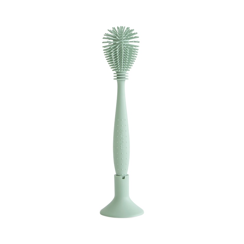 Silicone Baby Bottle Brush  Dual-Head, Non-Scratch, BPA-Free Natural