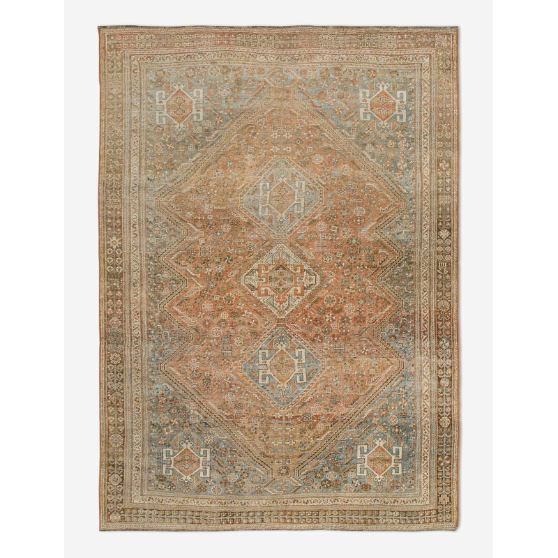 Vintage Turkish Hand-Knotted Wool Rug No. 443, 6’4″ x 9’6″
