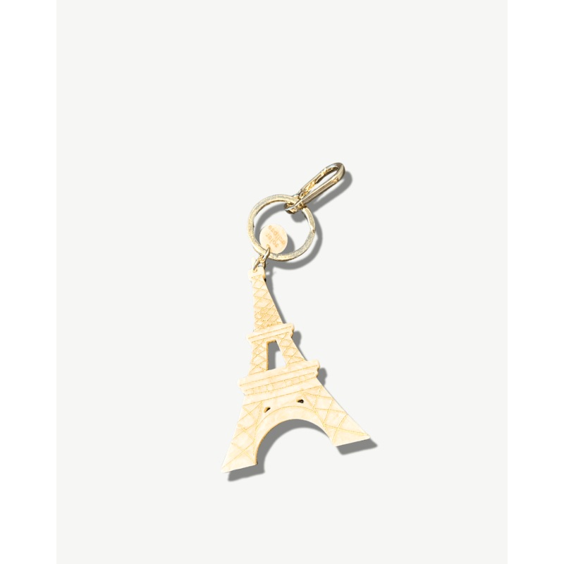 Hand-painted Eiffel Tower Bag Charm One Size