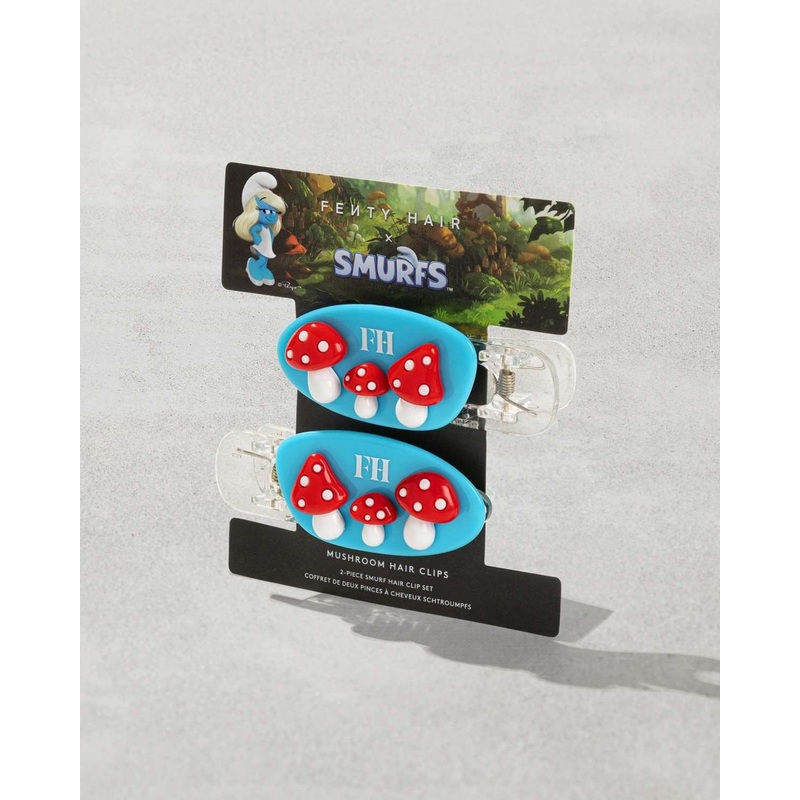 Mushroom Clips 2-Piece Smurf Hair Clip Set