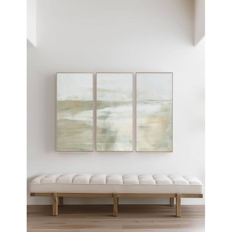 The Highlands Triptych Wall Art (Set of 3) by Carol Benson-Cobb Natural 21″ x 46″
