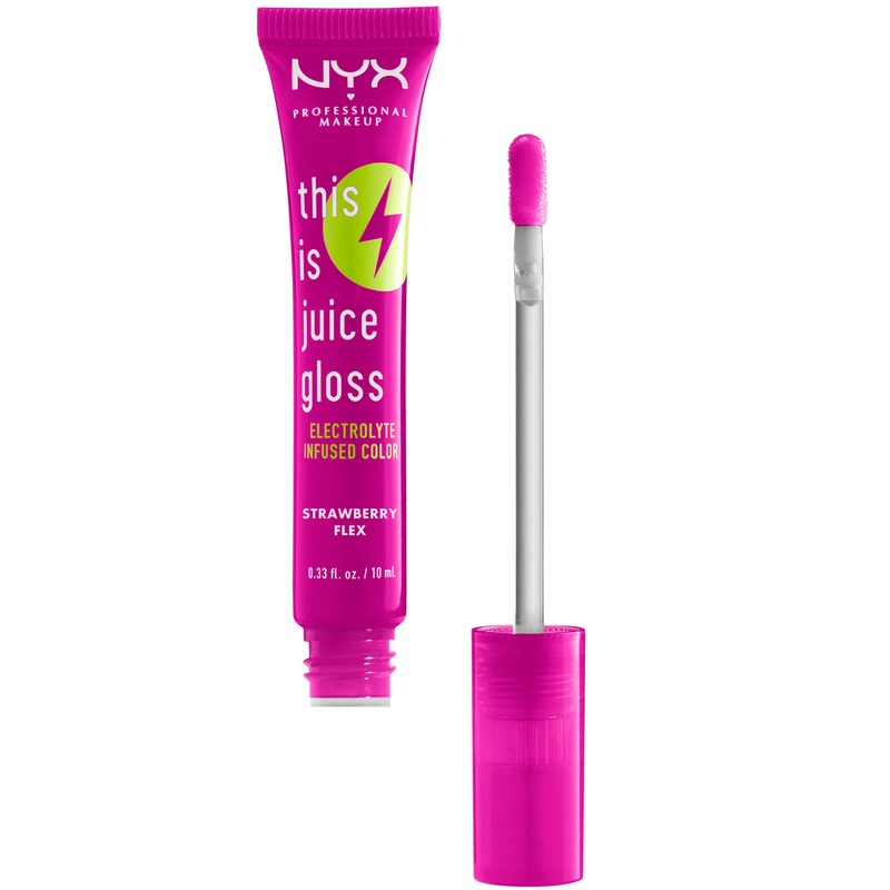 NYX This Is Juice Gloss Hydrating Lip Gloss Strawberry Flex – Wholesale 72 Units (K4119401)