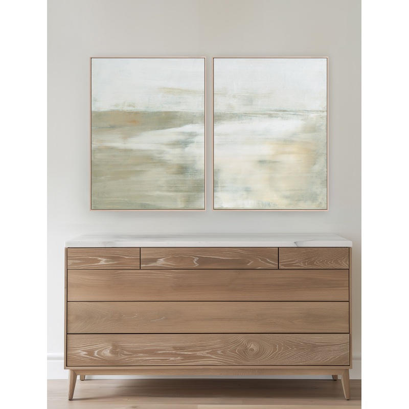 The Highlands Diptych Wall Art (Set of 2) by Carol Benson-Cobb Natural 31″ x 41″
