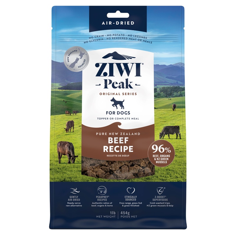 Air-Dried Dog Food – Beef  All Natural, High Protein, Grain Free, Limited Ingredient w/ Superfoods (VIP Discount) 1.0 lb