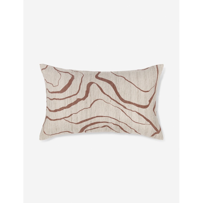 Canyon Pillow by lan Byrd Terracotta Square