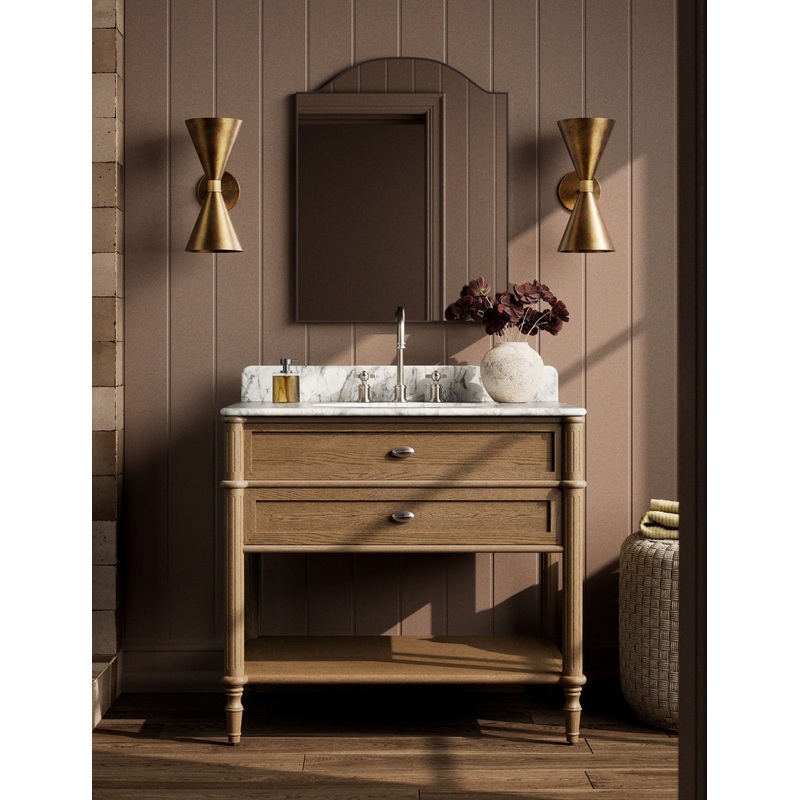 Delancey Bath Vanity Washed Oak 36″ Single