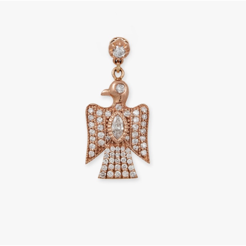SOPHIA DIAMOND + PAVE MARQUISE CENTER THUNDERBIRD DROP STUD