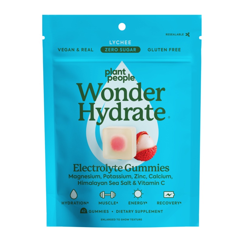 WonderHydrate Electrolyte Gummies Lychee