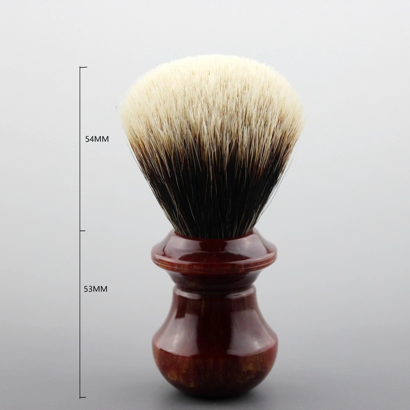 Frank Shaving Badger Hair Shaving Brush with Resin Handle for Personal and Professional Shaving(Bulb Shape Knot:26 mm)