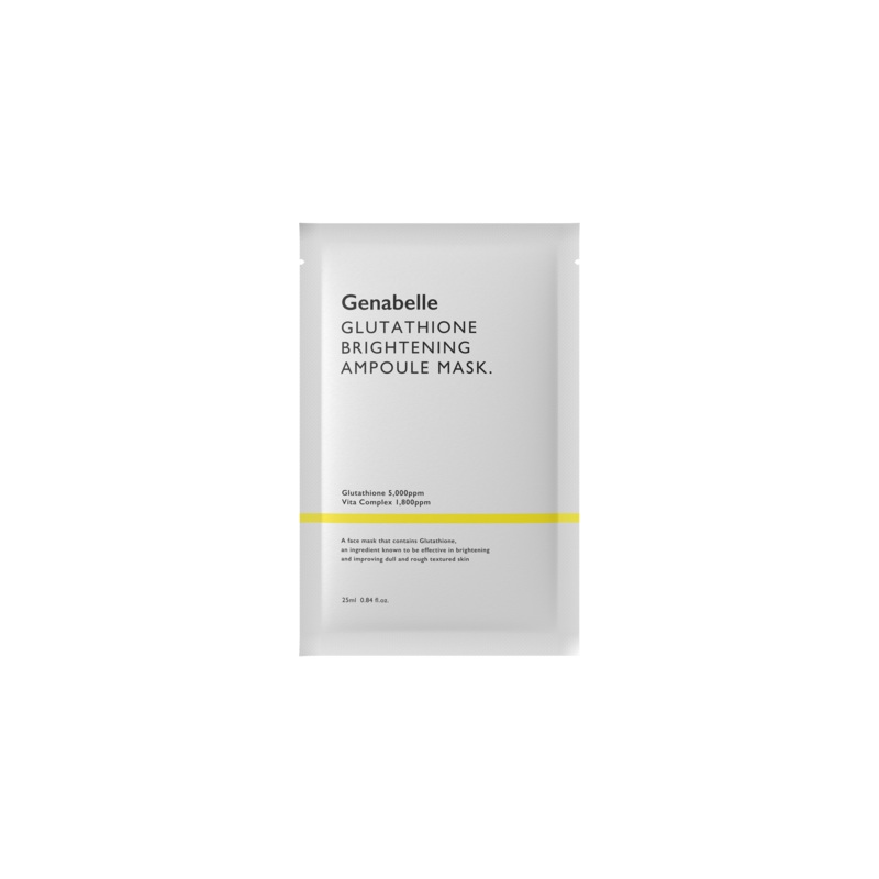 Genabelle GLUTATHIONE BRIGHTENING AMPOULE MASK 1 Box | 5 Sheets