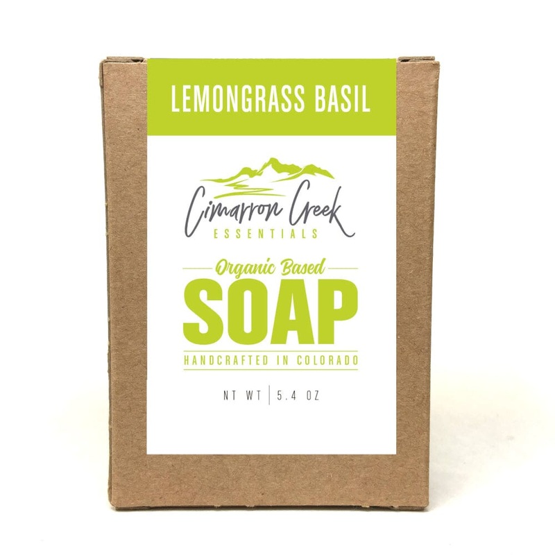 Lemongrass Basil Organic Bar Soap 5.4oz Full Size