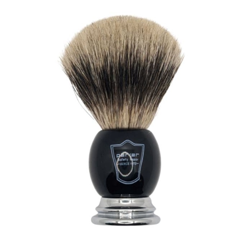 Pure Badger Shaving Brush and Stand (BCPB) – by Parker (Pre-Owned)