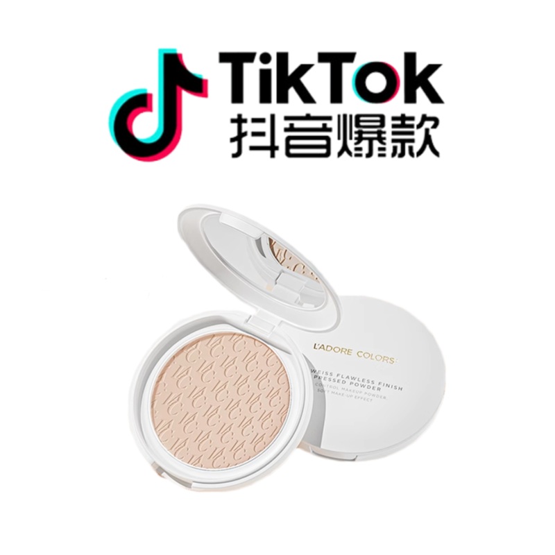 Tiktok/Douyin Hot L’ADORE COLORS Edelweiss Light Mist Pressed Powder 9.5g Tiktok 00 skin lightening color