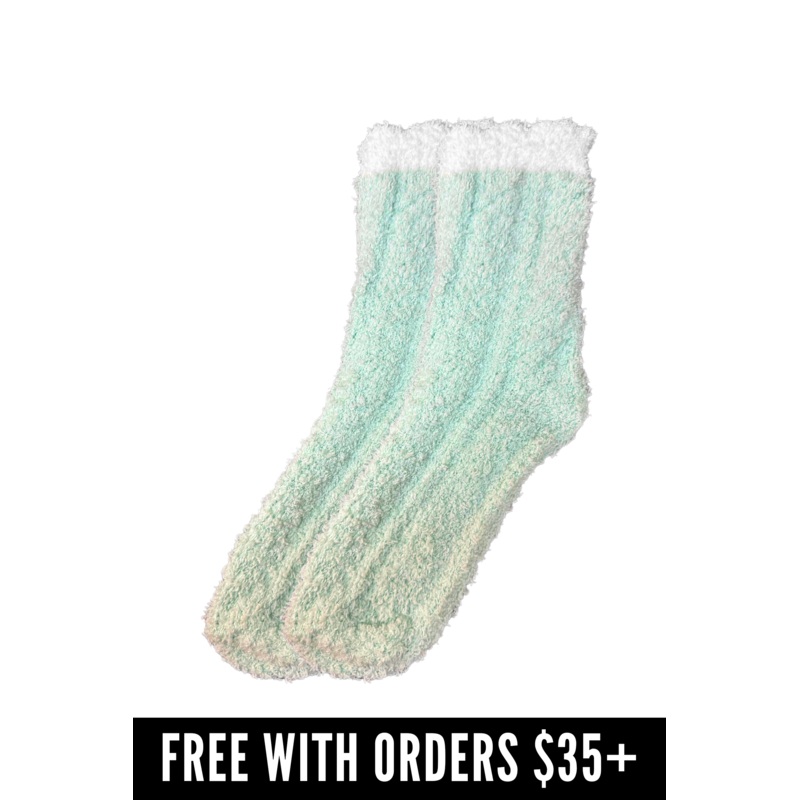 [FREE GIFT] Hikaree Women’s Fuzzy Warm Slipper Socks – Minty Oasis