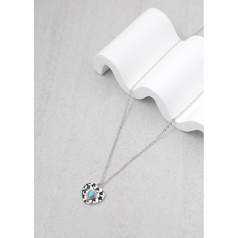 Heart with Stone Necklace