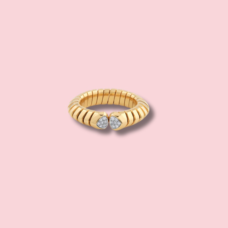Trisolina Pav Diamond Ring