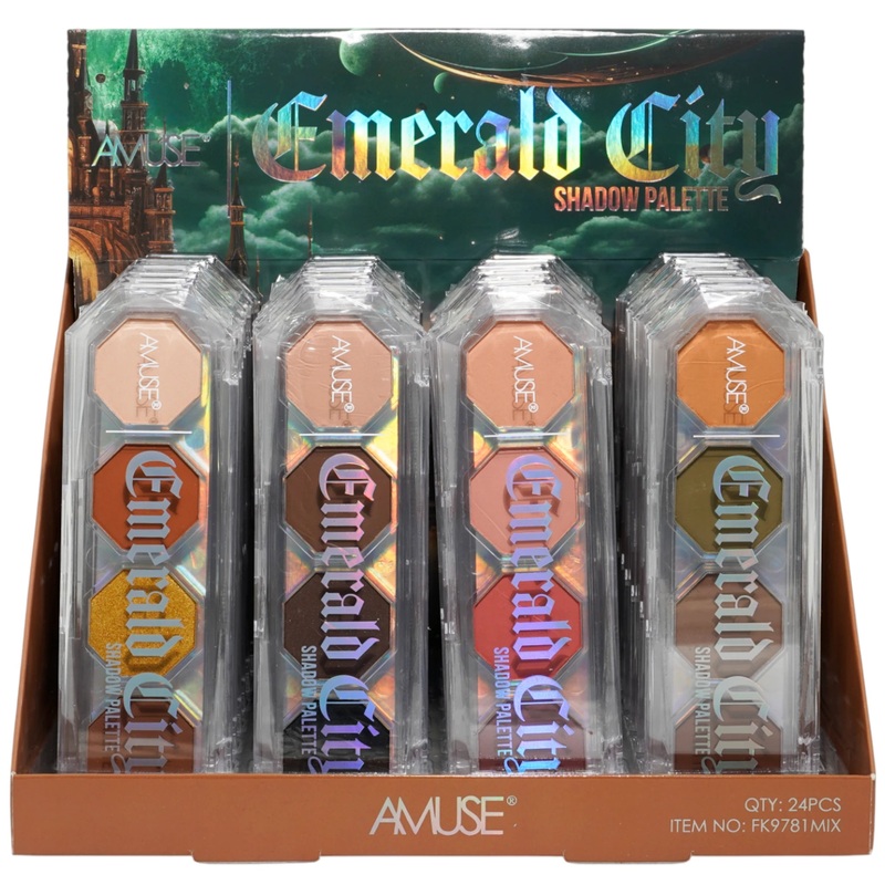 Amuse Emerald City Shadow Palette – Wholesale Display 24 Units (FK9781MIX)