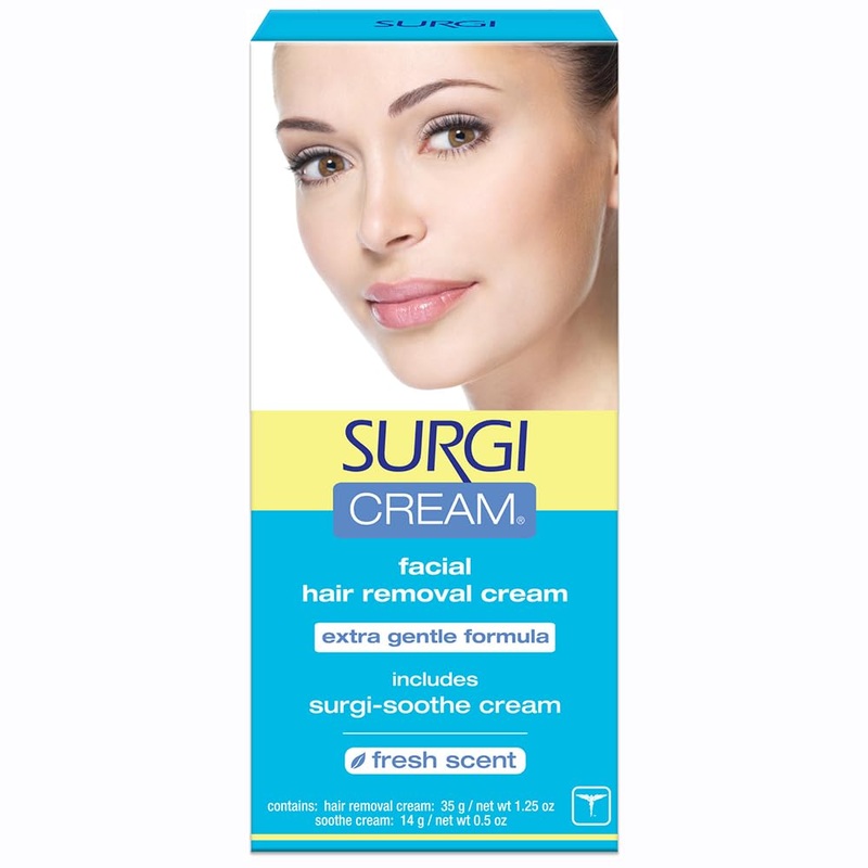 Surgi CREAM Facial Hair Removal Cream Kit – Extra Gentle Formula
