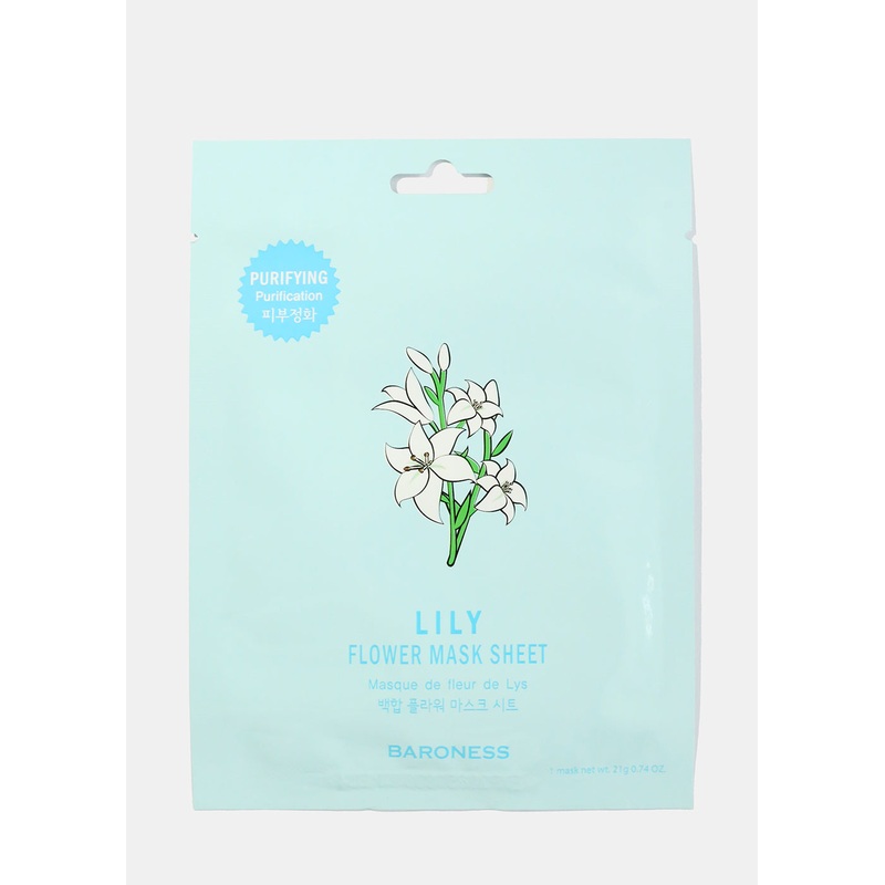 Lily Flower Face Sheet Mask