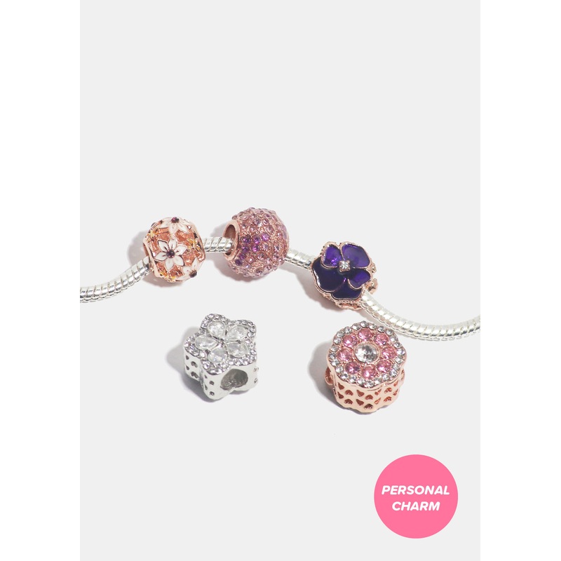 Miss A Bead Charm – Flowers Diamond Flower