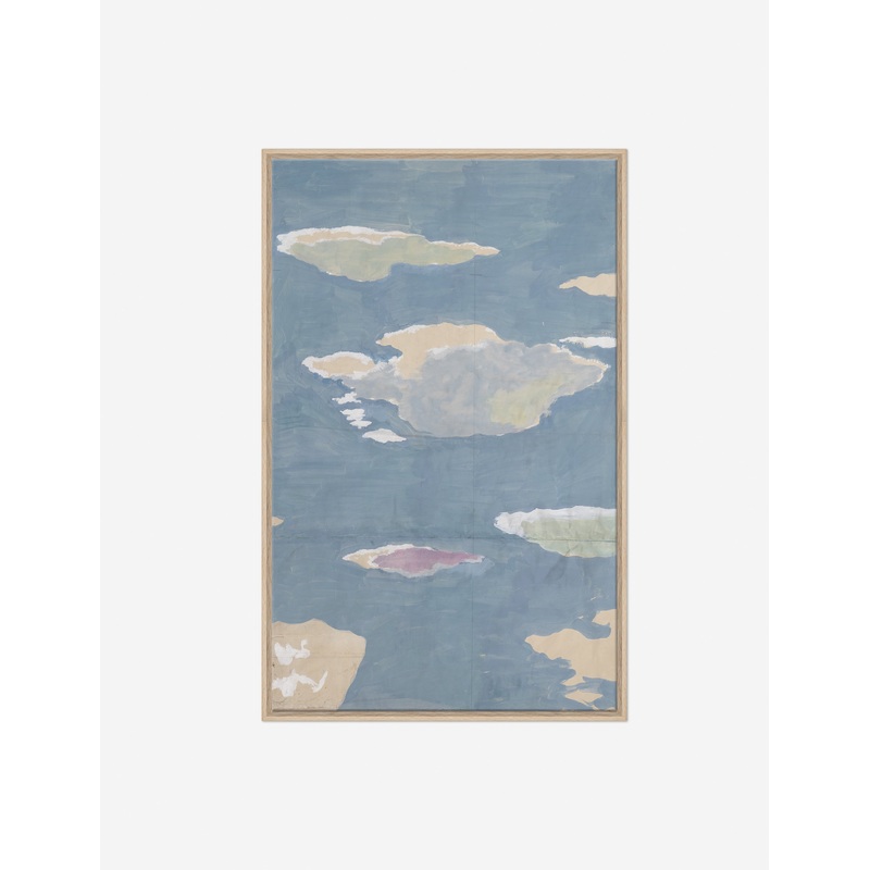 Cloudscape Triptych Print by Paule Marrot Oak A