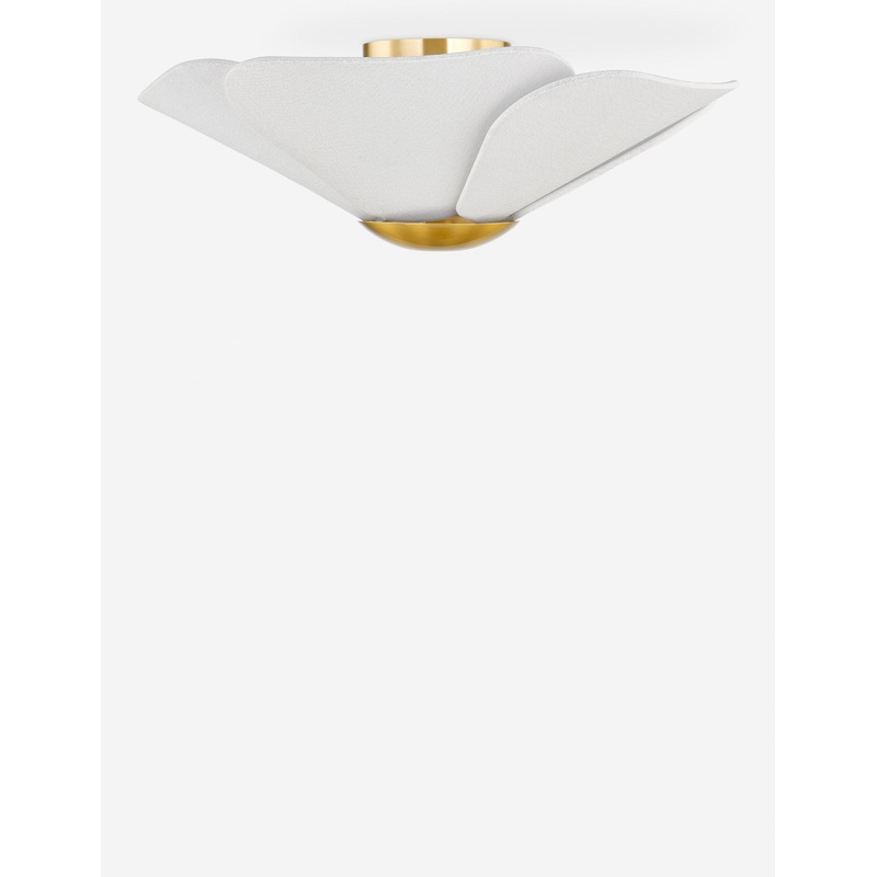 Thessaly Flush Mount Light Brass 18″Dia