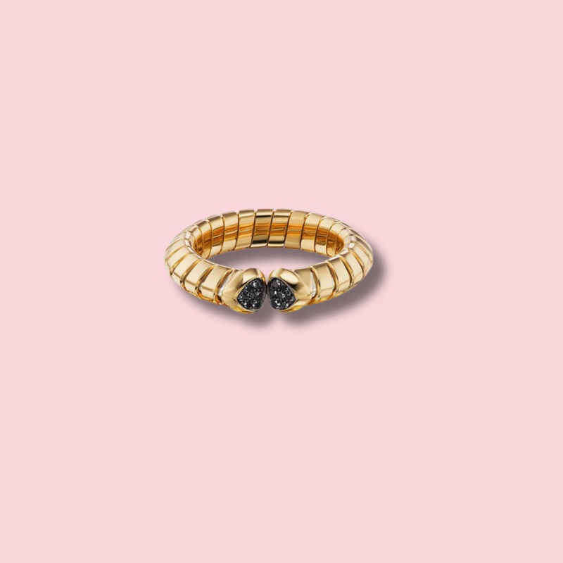 Trisolina Colored Pav Ring