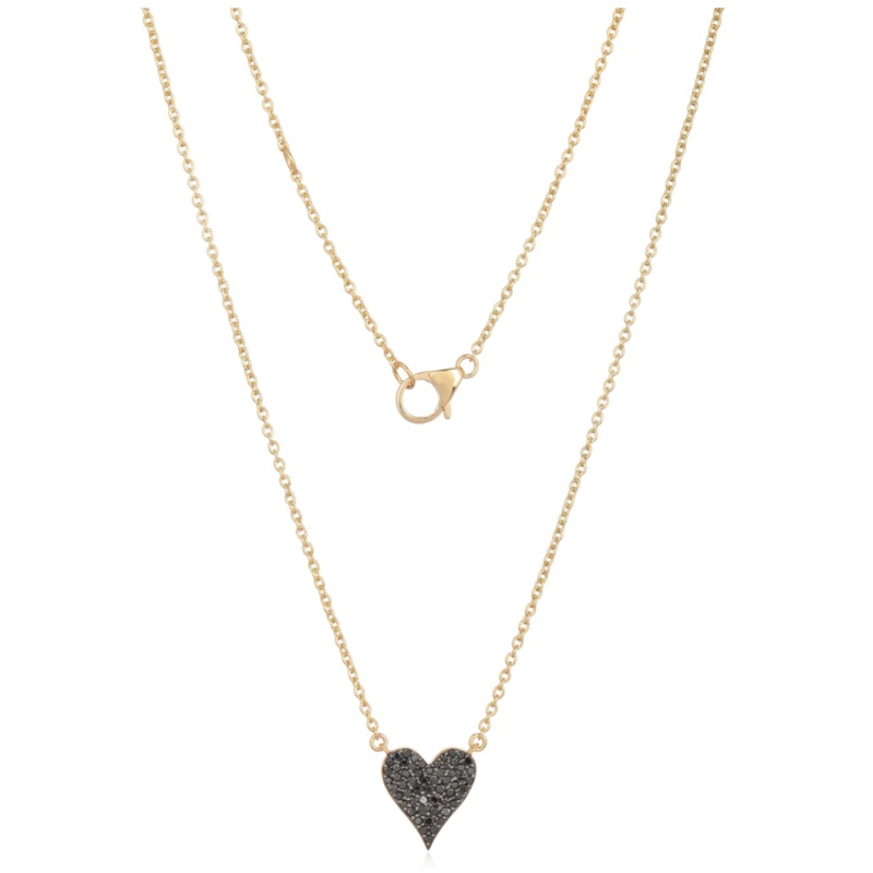 DOUBLE SIDED REVERSIBLE HEART NECKLACE
